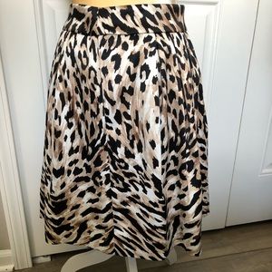 Beautiful animal print skirt.